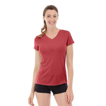Gabrielle Micro Sleeve Top-S-Red